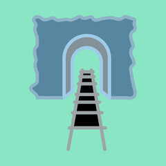 Mining Tunnel Icon Design