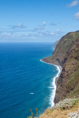 Cliffs and Atlantic ocean, Madeira, Portugal