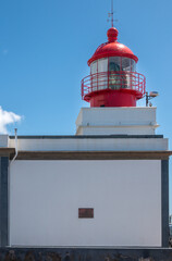White-red lighthouse, Ponta do Pargo, Madeira