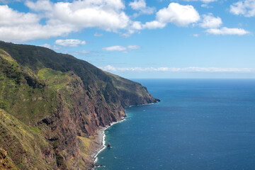 Cliffs and Atlantic ocean, Madeira, Portugal