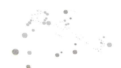 Microscopic oil bubbles floating in dark liquid, abstract background, scientific research, medical illustration