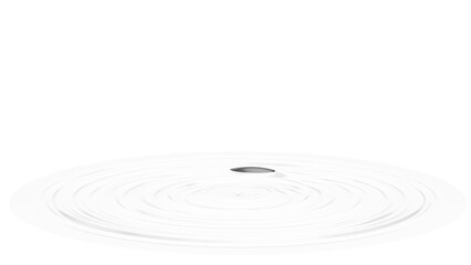 Water droplet impact, ripple effect, white background, studio shot, website splash