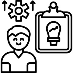 Obraz premium Personal Growth Plan Icon