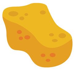 Cute cartoon hand drawn vector Sponge clipart.