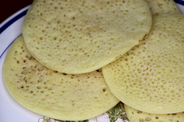 Baghrir Close-up, Traditional Moroccan Pancake