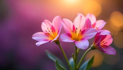 Obraz premium pink and white crocus