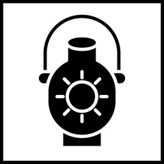 Mining Lamp Icon Design