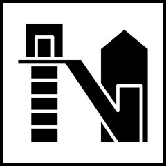 Mining Shaft Elevator Icon Design
