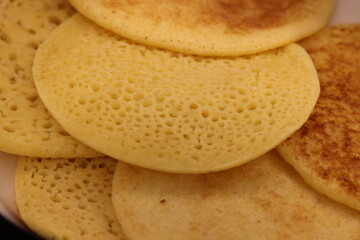Baghrir Close-up, Traditional Moroccan Pancake