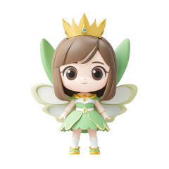 Fototapeta premium Enchanting fairy character fantasy world toy figure colorful environment close-up view whimsical concept