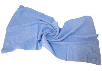 Colorful cotton towel isolated with background in white