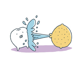 ゆるい歯はレモンでしみる