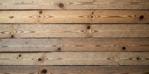 Obraz premium Rustic Weathered Wooden Planks Horizontal Background Texture Showing Natural Grain and Knots