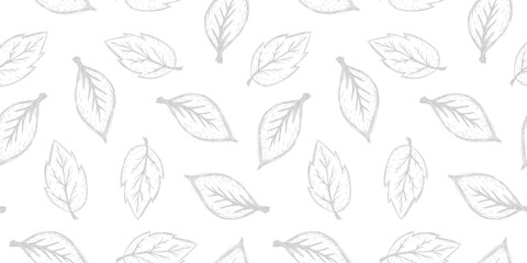 tea leaves pattern background. green leaves vector pattern background. Green tea leaf seamless pattern. seamless patterns with green leaves of tea.