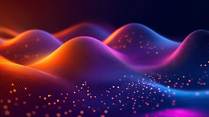 Obraz premium Abstract lines and dots connect simple futuristic technology background. Digital communication, big data visualization and network connection concept design. Vector illustration. 