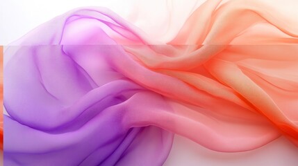 Obraz premium Flowing Pastel Silk: A Dreamy Ombre Textile Abstract