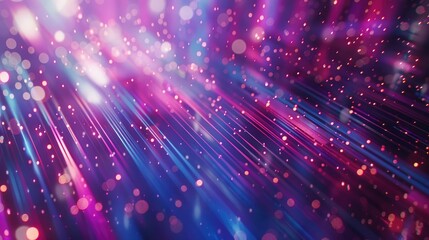 Obraz premium A vibrant abstract background with colorful light streaks and bokeh effects.