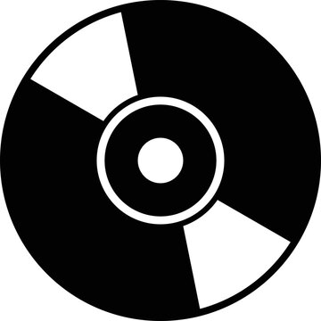 Simple vector icon dvd disc
