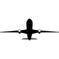 Simple vector icon airplane