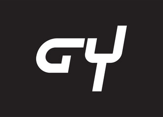 GY letter logo and initial logo design