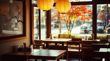 Restaurant Interior with a View