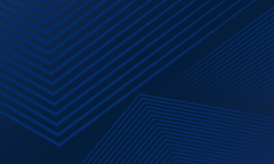 Dark blue background with curved modern lines. Background of abstract presentation. Fancy paper piece background. Abstract decoration Vector illustration