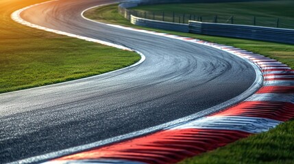 Apex of Intensity: Racing Track Curve