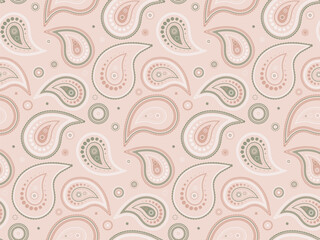 Vitality seamless in shirt stylish. Tribal textile as image paisley. Decoration symmetry as festival indian.