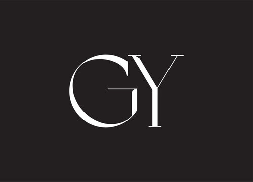 GY letter logo and initial logo design