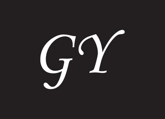 GY letter logo and initial logo design