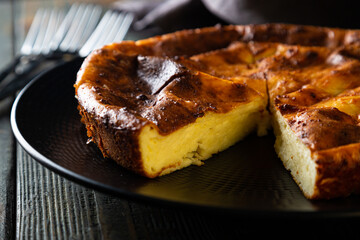 Homemade cottage cheese pie