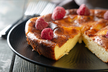 Homemade cottage cheese pie