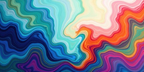 Abstract Vibrant Swirls of Color A Kaleidoscope of Fluid Design Elements for Artistic Projects