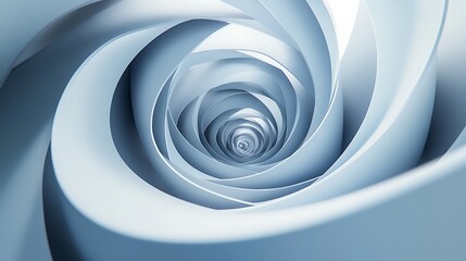 Spiraling shapes forming infinite loops.