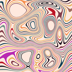 ABSTRACT ILLUSTRATION MARBLED TEXTURE LIQUIFY PSYCHEDELIC PASTEL SOFT COLORFUL DESIGN. OPTICAL ILLUSION BACKGROUND VECTOR DESIGN