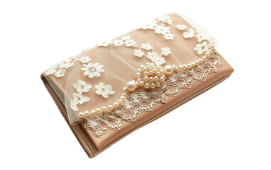 Chic Designer Clutch on transparent background PNG.