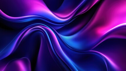 Obraz premium Abstract background with 3d wave bright gradient silk fabric