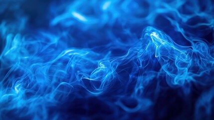 Obraz premium Abstract Blue Smoke