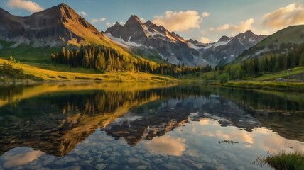 lake in the mountains