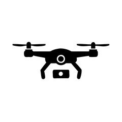Stylish Drone Black Silhouette Versatile Vector Illustration for Projects isolated on a transparent background