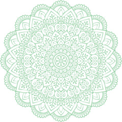 Beautiful flower art and mandala vector design