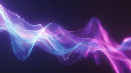 Obraz premium Abstract Purple and Blue Energy Wave