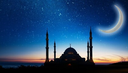 night view of mosque