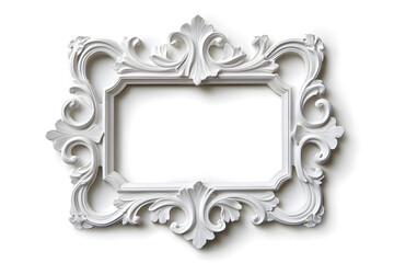 Frame mock up decorated with stucco in Renaissance and Baroque. Ornate Rococo Frame