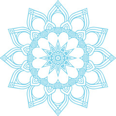 Beautiful flower art and mandala vector design