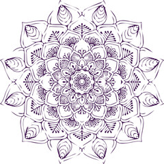 Beautiful flower art and mandala vector design