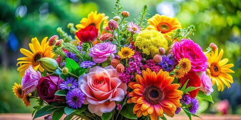 Lovely Floral Clipart Design with Ample Copy Space: Perfect for Spring & Summer Projects