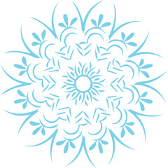 Beautiful flower art and mandala vector design