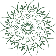 Beautiful flower art and mandala vector design