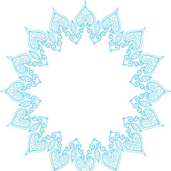 Fototapeta premium Beautiful flower art and mandala vector design